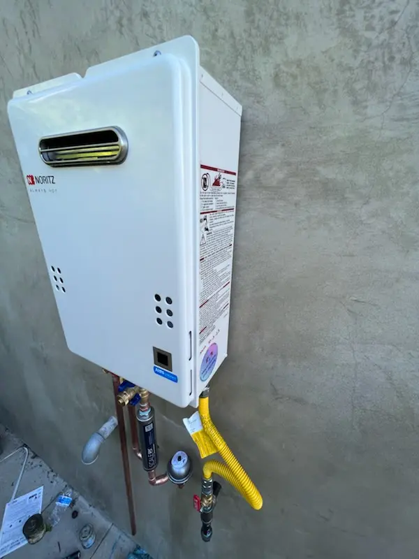 Tankless water heater installation for Pine Meadow homes
